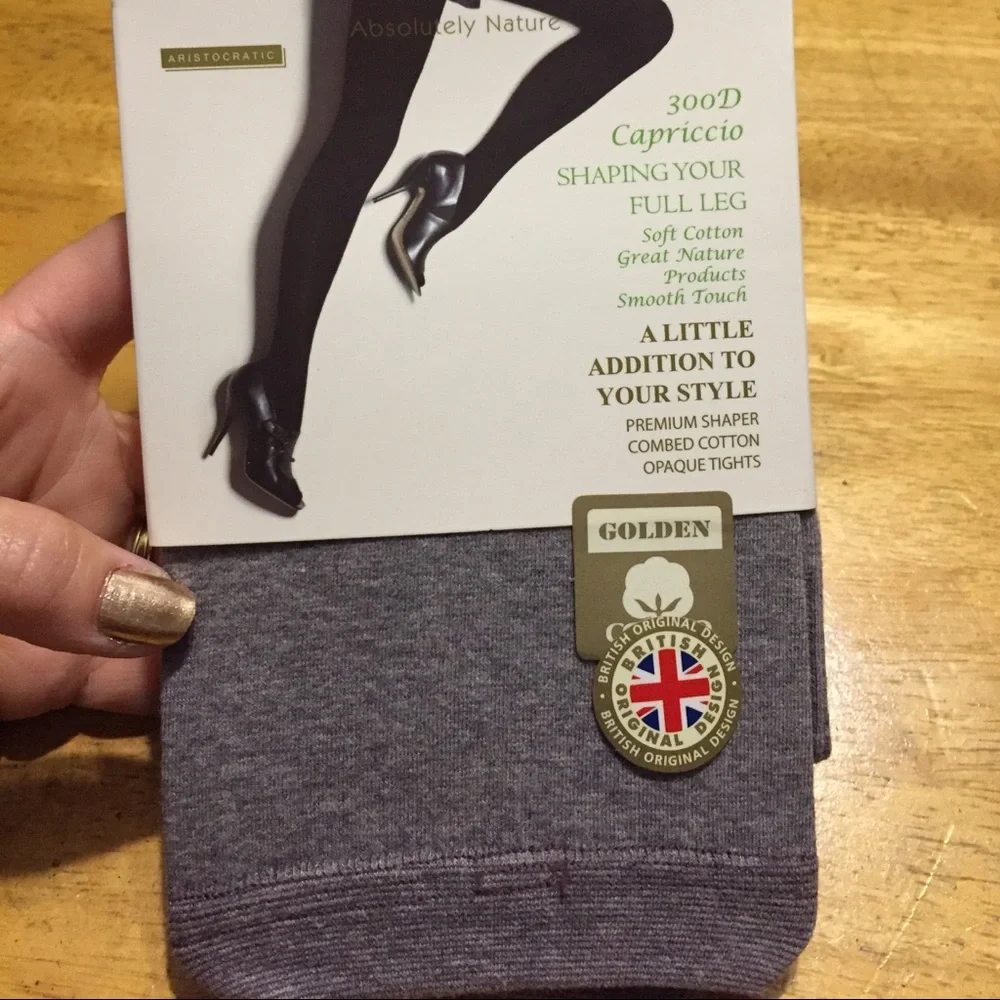 New Jonathan Astonlondon Cotton TIGHTS Footless OS